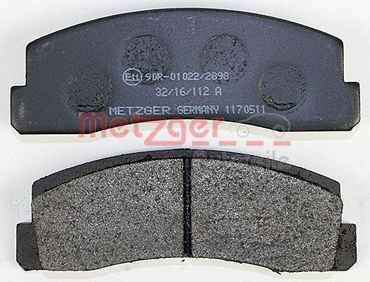 METZGER 1170511 Bremsbelagsatz, Scheibenbremse